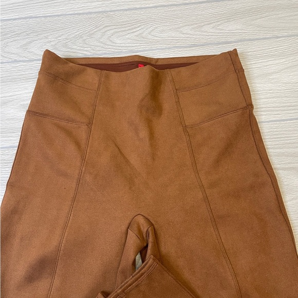 Spanx Faux Suede Leggings in Rich Caramel Tummy Control Women’s Size XL - Picture 5 of 14